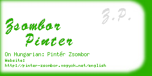 zsombor pinter business card