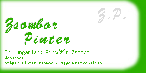 zsombor pinter business card